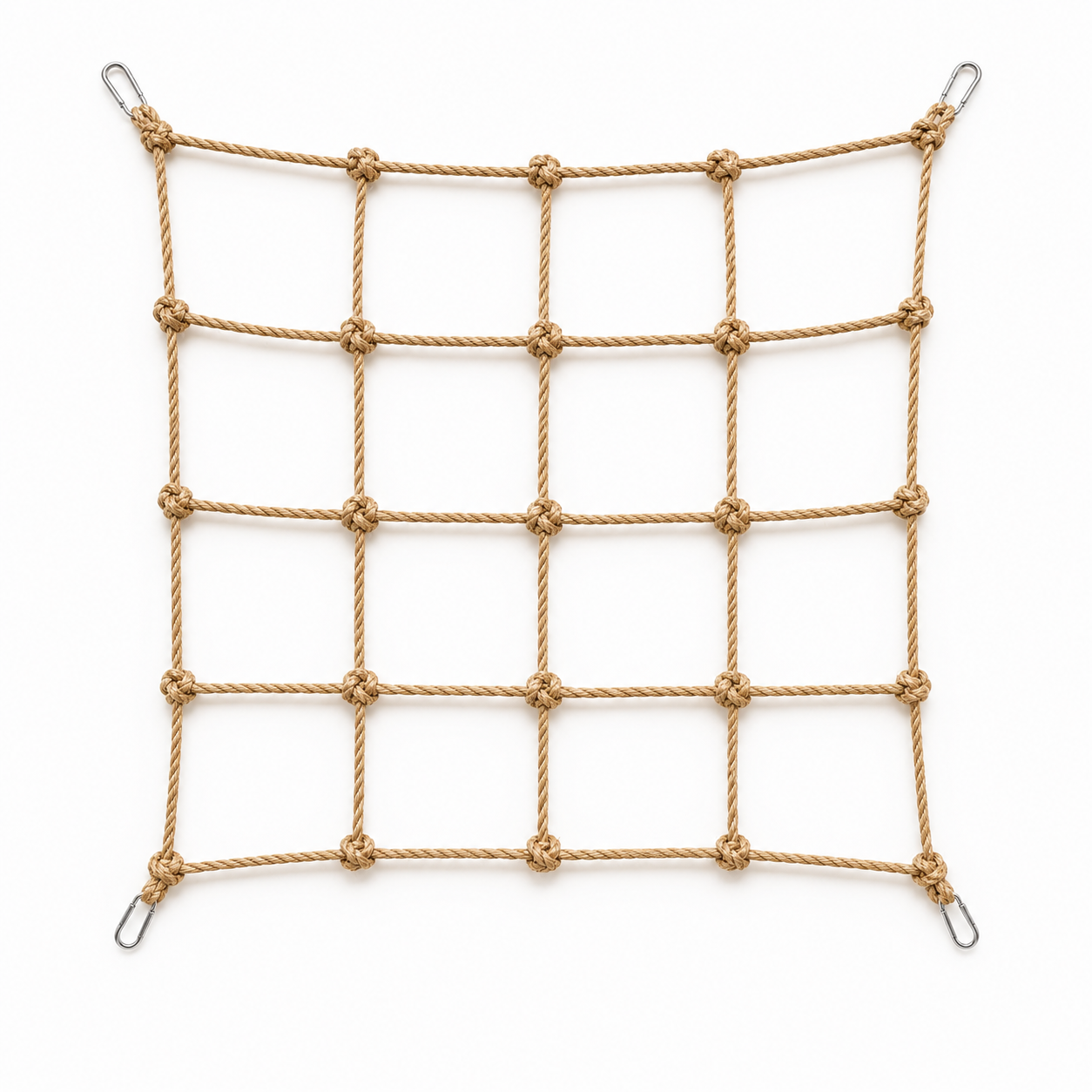 Natural Bird Perch with Hanging Chew Toys | Hemp Rope Enrichment Perch for Parrots